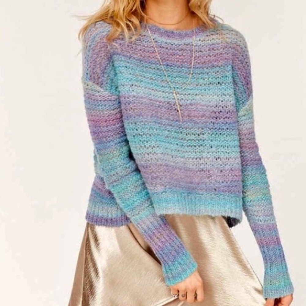 Urban Outfitters Ecote wool boxy stripe sweater